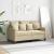 Canapea cu 2 locuri, crem, 120 cm, material textil GartenMobel Dekor