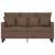 Canapea cu 2 locuri, maro, 120 cm, material textil GartenMobel Dekor