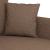 Canapea cu 2 locuri, maro, 120 cm, material textil GartenMobel Dekor