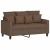 Canapea cu 2 locuri, maro, 120 cm, material textil GartenMobel Dekor