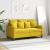 Canapea cu 2 locuri, galben deschis, 120 cm, material textil GartenMobel Dekor