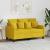 Canapea cu 2 locuri, galben deschis, 120 cm, material textil GartenMobel Dekor