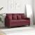 Canapea cu 2 locuri, roșu vin, 120 cm, material textil GartenMobel Dekor