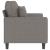 Canapea cu 2 locuri, gri taupe, 120 cm, material textil GartenMobel Dekor