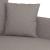 Canapea cu 2 locuri, gri taupe, 120 cm, material textil GartenMobel Dekor