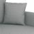 Canapea cu 2 locuri, gri deschis, 140 cm, material textil GartenMobel Dekor