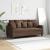 Canapea cu 2 locuri, maro, 140 cm, material textil GartenMobel Dekor