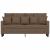 Canapea cu 2 locuri, maro, 140 cm, material textil GartenMobel Dekor