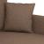 Canapea cu 2 locuri, maro, 140 cm, material textil GartenMobel Dekor