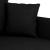 Canapea cu 2 locuri, negru, 140 cm, material textil GartenMobel Dekor
