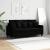 Canapea cu 2 locuri, negru, 140 cm, material textil GartenMobel Dekor