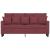 Canapea cu 2 locuri, roșu vin, 140 cm, material textil GartenMobel Dekor