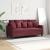 Canapea cu 2 locuri, roșu vin, 140 cm, material textil GartenMobel Dekor