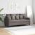 Canapea cu 2 locuri, gri taupe, 140 cm, material textil GartenMobel Dekor