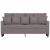Canapea cu 2 locuri, gri taupe, 140 cm, material textil GartenMobel Dekor