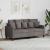 Canapea cu 2 locuri, gri taupe, 140 cm, material textil GartenMobel Dekor
