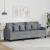 Canapea cu 3 locuri, gri deschis, material 180CM textil GartenMobel Dekor