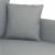 Canapea cu 3 locuri, gri deschis, material 180CM textil GartenMobel Dekor