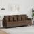 Canapea cu 3 locuri, maro, 180 cm, material textil GartenMobel Dekor