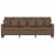 Canapea cu 3 locuri, maro, 180 cm, material textil GartenMobel Dekor