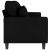 Canapea cu 3 locuri, negru, 180 cm, material textil GartenMobel Dekor