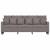 Canapea cu 3 locuri, taupe, 180 cm, material textil GartenMobel Dekor