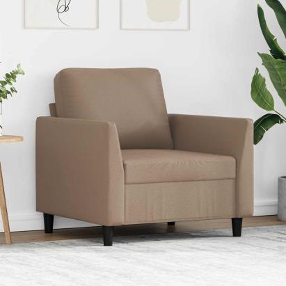 Canapea de o persoană, cappuccino, 60 cm, piele ecologică GartenMobel Dekor