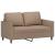 Canapea cu 2 locuri, cappuccino, 120 cm, piele ecologică GartenMobel Dekor