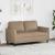 Canapea cu 2 locuri, cappuccino, 120 cm, piele ecologică GartenMobel Dekor