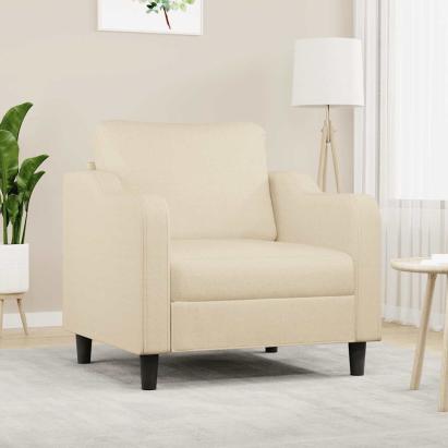 Fotoliu canapea, crem, 60 cm, material textil GartenMobel Dekor