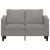 Canapea cu 2 locuri, gri taupe, 120 cm, material textil GartenMobel Dekor