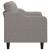 Canapea cu 2 locuri, gri taupe, 120 cm, material textil GartenMobel Dekor