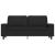 Canapea cu 2 locuri, negru, 140 cm, material textil GartenMobel Dekor