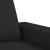 Canapea cu 2 locuri, negru, 140 cm, material textil GartenMobel Dekor