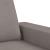 Canapea cu 2 locuri, gri taupe, 140 cm, material textil GartenMobel Dekor