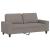 Canapea cu 2 locuri, gri taupe, 140 cm, material textil GartenMobel Dekor