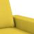 Canapea cu 3 locuri, galben deschis, 180 cm, material textil GartenMobel Dekor