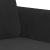 Canapea cu 2 locuri, negru, 120 cm, catifea GartenMobel Dekor