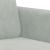 Canapea cu 3 locuri, gri deschis, material 180CM catifea GartenMobel Dekor