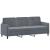 Canapea cu 3 locuri, gri închis, 180 cm, material catifea GartenMobel Dekor