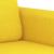 Canapea cu 2 locuri, galben deschis, 120 cm, material textil GartenMobel Dekor