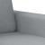 Canapea cu 2 locuri, gri deschis, 140 cm, material textil GartenMobel Dekor