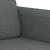 Canapea cu 2 locuri, gri închis, 140 cm, material textil GartenMobel Dekor
