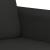 Canapea cu 2 locuri, negru, 140 cm, material textil GartenMobel Dekor