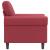 Canapea de o persoană, roșu vin, 60 cm, piele ecologică GartenMobel Dekor