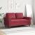Canapea cu 2 locuri, roșu vin, 120 cm, material textil GartenMobel Dekor
