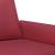 Canapea cu 2 locuri, roșu vin, 120 cm, material textil GartenMobel Dekor