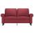 Canapea cu 2 locuri, roșu vin, 120 cm, material textil GartenMobel Dekor