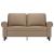 Canapea cu 2 locuri, cappuccino, 120 cm, piele ecologică GartenMobel Dekor