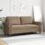 Canapea cu 2 locuri, cappuccino, 140 cm, piele ecologică GartenMobel Dekor